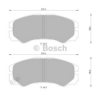 BOSCH 0 986 505 961 Brake Pad Set, disc brake
